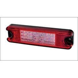 Lampa stop auto dreptunghiulara LED 5 functii Pozitie/Frana, Semnalizator, Marsarier si Ochi pisica 10-30V Lampa stop auto dreptunghiulara LED 5 functii Pozitie/Frana, Semnalizator, Marsarier si Ochi pisica 10-30V